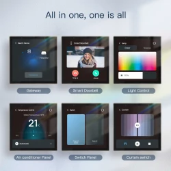 TUYA CCP-TY-EU-LN-MS, Inteligentny Panel Sterowania z Wbudowaną Alexą Moes CCP-TY-EU-LN-MS Tuya