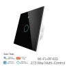 TUYA WRS-EU1-BK, Włącznik 1-klawiszowy Czarny WiFi+RF L+N Moes WRS-EU1-BK Tuya