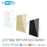TUYA WRS-EU1-BK, Włącznik 1-klawiszowy Czarny WiFi+RF L+N Moes WRS-EU1-BK Tuya