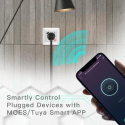 TUYA WK-Y-EU-1U1C, Gniazdko Smart Wi-Fi 16A Moes WK-Y-EU-1U1C Tuya