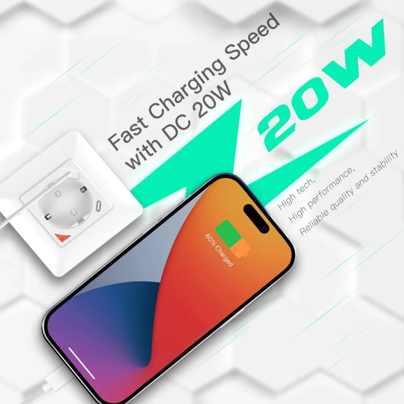 TUYA WK-Y-EU-1U1C, Gniazdko Smart Wi-Fi 16A Moes WK-Y-EU-1U1C Tuya