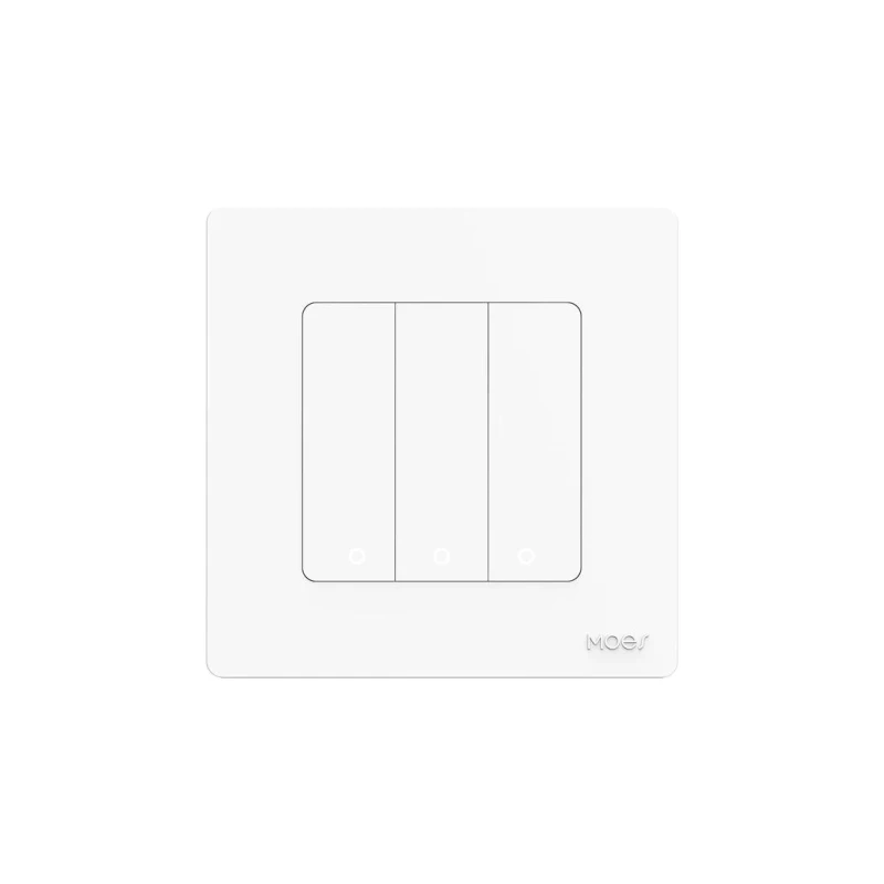 TUYA SR-ZT3-W, Pilot Zigbee 3-Kanałowy Biały Moes SR-ZT3-W Tuya