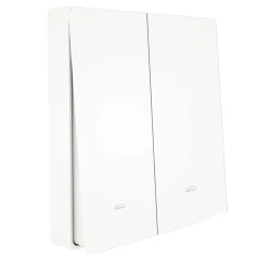 TUYA RT-D-ZEU2-W, Panel Przekaźnika Ściennego Moes RT-D-ZEU2-W 2Gang Biały RF Tuya