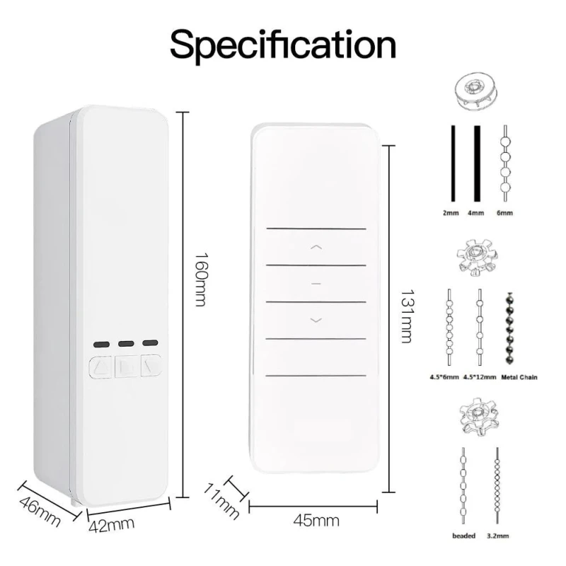 TUYA WC-YH-LS, Tuya Curtain Controller Retrofit Wi-Fi