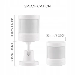 TUYA ZSS-X-PIR-C, Czujnik Ruchu Podczerwieni ZigBee Moes ZSS-X-PIR-C Tuya