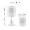 TUYA ZSS-X-PIR-C, Czujnik Ruchu Podczerwieni ZigBee Moes ZSS-X-PIR-C Tuya