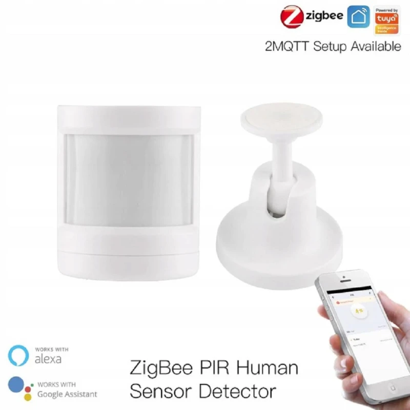 TUYA ZSS-X-PIR-C, Czujnik Ruchu Podczerwieni ZigBee Moes ZSS-X-PIR-C Tuya