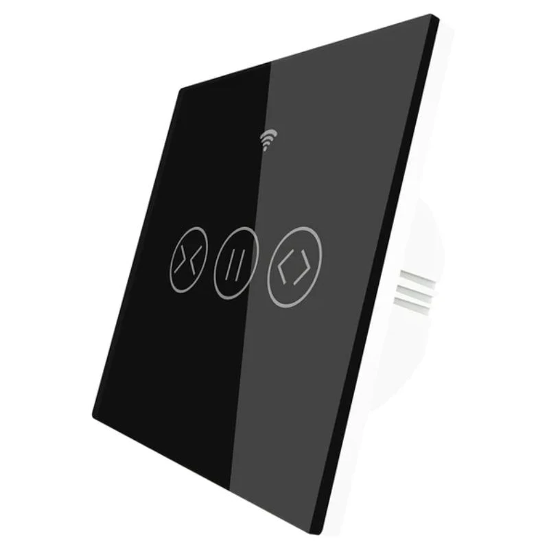 TUYA WS-EUR-C-B Wi-Fi, Dotykowy inteligentny przełącznik rolet Wi-Fi Moes WS-EUR-C-B (czarny) Tuya