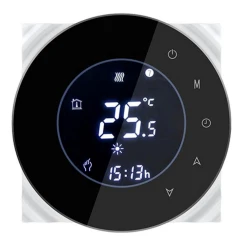 TUYA BHT-6000-GB black, Termostat do ogrzewania podłogowego 16A czarny Wi-Fi Moes BHT-6000-GB Tuya