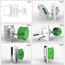 TUYA BHT-6000-GB black, Termostat do ogrzewania podłogowego 16A czarny Wi-Fi Moes BHT-6000-GB Tuya