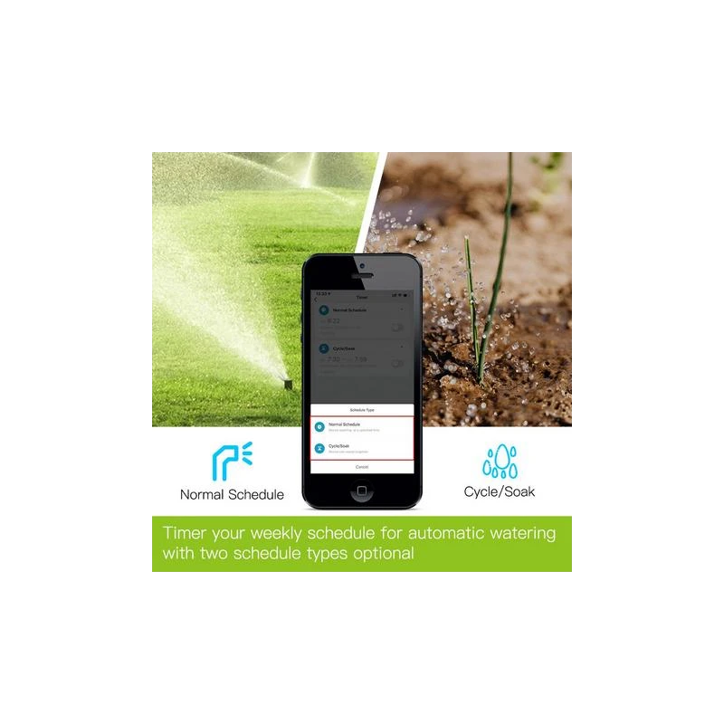 TUYA BWV-YC-EU-GY-MS, Inteligentny Zawór do Nawadniania Ogrodu Bluetooth Moes BWV-YC-EU-GY-MS Tuya