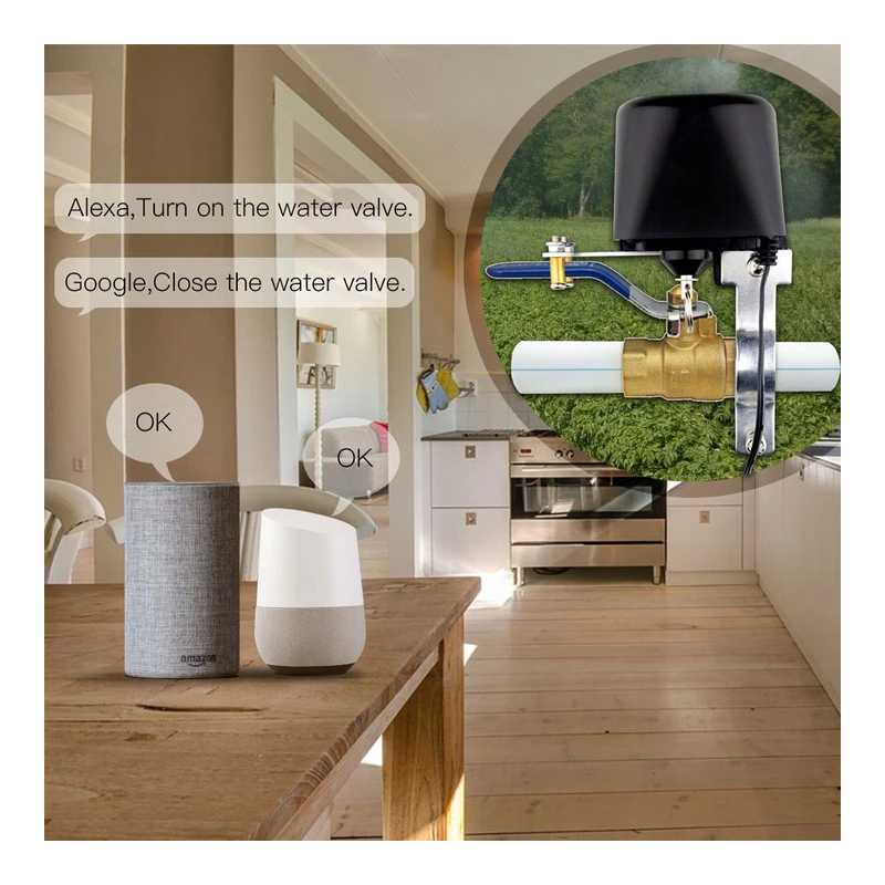 TUYA WV-LZ-BK, Inteligentny zawór Wi-Fi Moes TUYA WV-LZ-BK Tuya