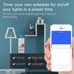 TUYA WCB-SC-1P16M, Wyłącznik nadprądowy 1P 16A Wi-Fi Moes TUYA WCB-SC-1P16M Tuya