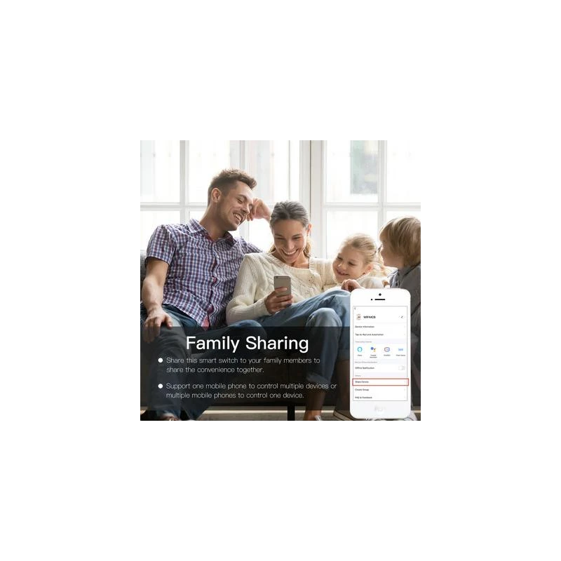 TUYA WCB-SC-1P16M, Wyłącznik nadprądowy 1P 16A Wi-Fi Moes TUYA WCB-SC-1P16M Tuya