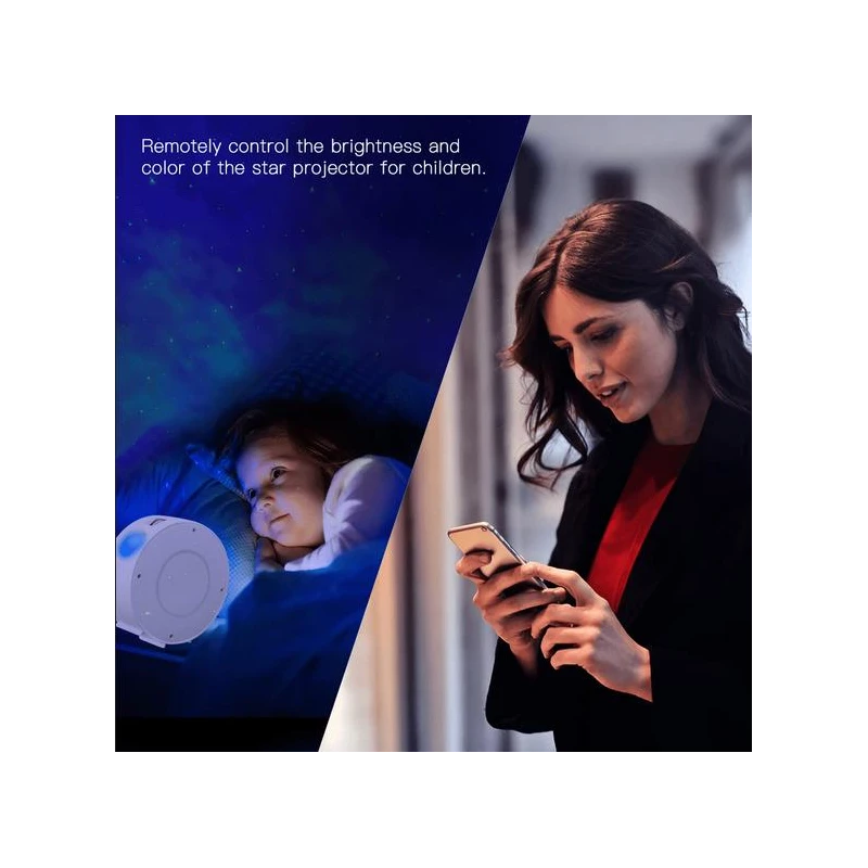 TUYA WP-NX-SP, Projektor gwiazd LED RGB + Laser Wi-Fi Moes WP-NX-SP Tuya