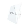TUYA WS-EUR-C Wi-Fi, Dotykowy inteligentny przełącznik rolet Wi-Fi Moes WS-EUR-C (biały) Tuya