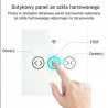 TUYA WS-EUR-C Wi-Fi, Dotykowy inteligentny przełącznik rolet Wi-Fi Moes WS-EUR-C (biały) Tuya