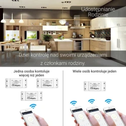 TUYA MS-101 Wi-Fi, Inteligentny Przekaźnik Wi-Fi Moes MS-101 Tuya