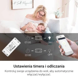 TUYA MS-101 Wi-Fi, Inteligentny Przekaźnik Wi-Fi Moes MS-101 Tuya