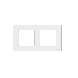 TUYA PP-SR-EU2P-WH-MS, Ramka do włączników Światła Podwójna Biała Moes PP-SR-EU2P-WH-MS Tuya