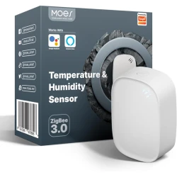 TUYA ZSS-S01-TH-C-MS, Czujnik temperatury i wilgotności Zigbee MOES ZSS-S01-TH-C-MS