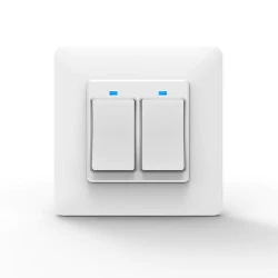 TUYA WS-EUY2-W Wi-Fi, Włącznik światła Wi-Fi 2-gang biały Moes WS-EUY2 Tuya