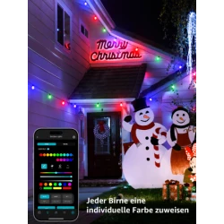 Lepro 15M ZB1 AI Outdoor String Lights - inteligentne wielokolorowe lampki zewnętrzne (15 metrów)