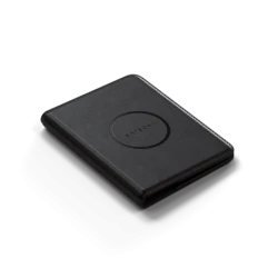 Satechi FindAll Passport Cover - etui na paszport ze skóry wegańskiej z lokalizatorem kompatybilne z Apple Find My (black)