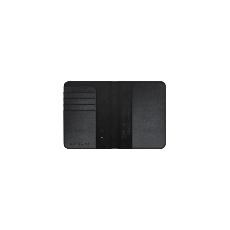 Satechi etui na paszport ze skóry wegańskiej z lokalizatorem Apple Find My (black)