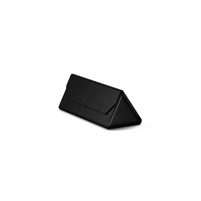 Satechi FindAll Glasses Case - etui na okulary ze skóry wegańskiej z lokalizatorem kompatybilne z Apple Find My (black)
