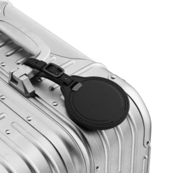 Satechi FindAll Luggage Tag - zawieszka do bagażu ze skóry wegańskiej z lokalizatorem kompatybilna z Apple Find My (black)