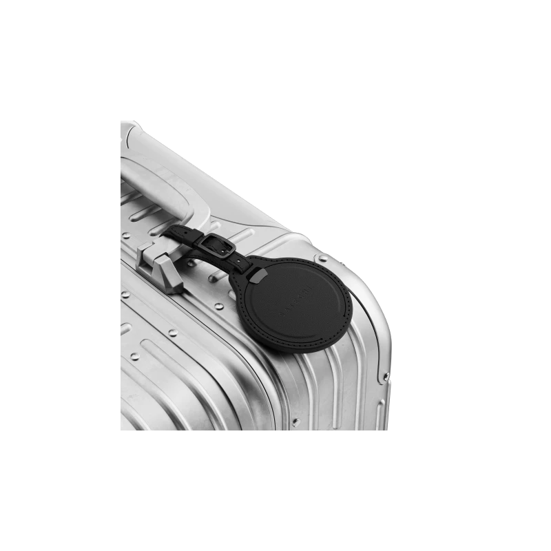 Satechi FindAll Luggage Tag - zawieszka do bagażu ze skóry wegańskiej z lokalizatorem kompatybilna z Apple Find My (black)