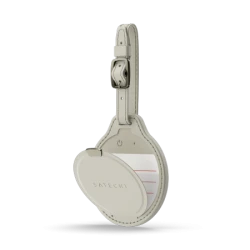 Satechi FindAll Luggage Tag - zawieszka do bagażu ze skóry wegańskiej z lokalizatorem kompatybilna z Apple Find My (sand)