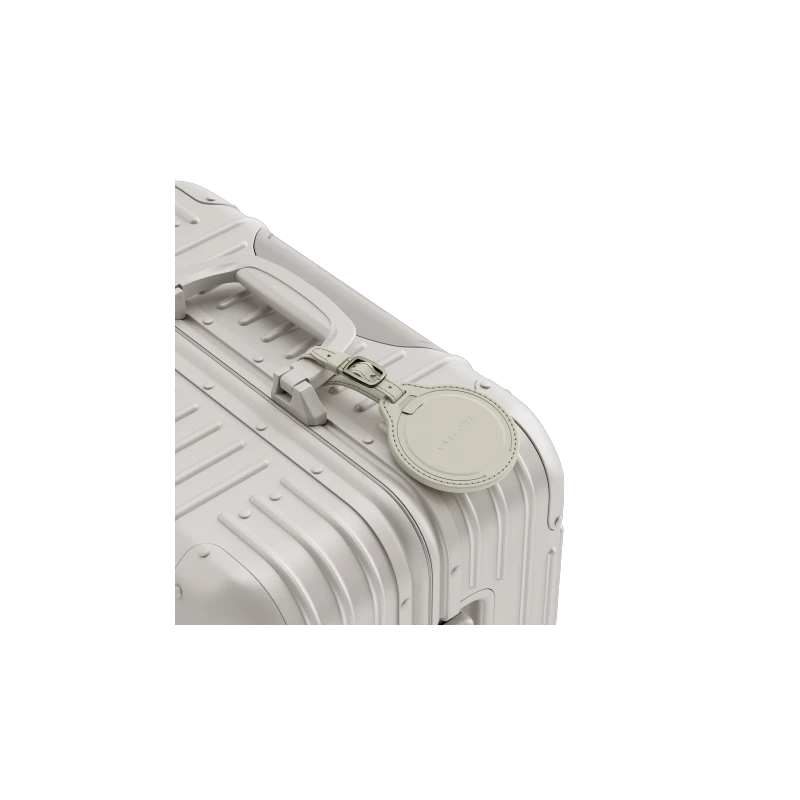 Satechi FindAll Luggage Tag - zawieszka do bagażu ze skóry wegańskiej z lokalizatorem kompatybilna z Apple Find My (sand)