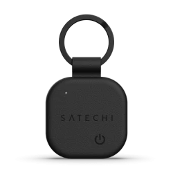 Satechi FindAll Keychain - brelok ze skóry wegańskiej z lokalizatorem kompatybilny z Apple Find My (black)