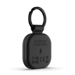 Satechi FindAll Keychain - brelok ze skóry wegańskiej z lokalizatorem kompatybilny z Apple Find My (black)