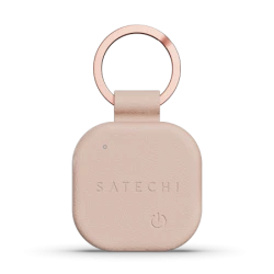 Satechi FindAll Keychain - brelok ze skóry wegańskiej z lokalizatorem kompatybilny z Apple Find My (desert rose)