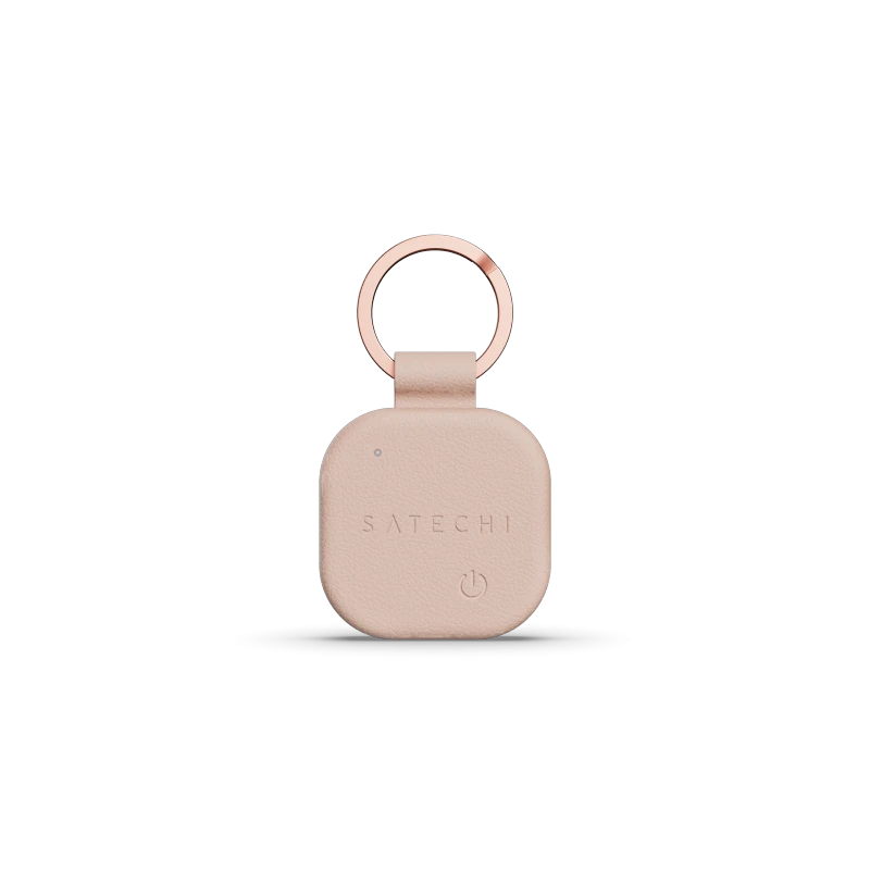 Satechi FindAll brelok ze skóry wegańskiej z lokalizatorem Apple Find My (desert rose)