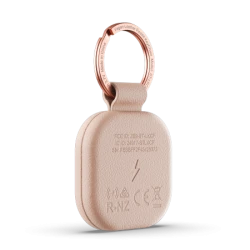Satechi FindAll Keychain - brelok ze skóry wegańskiej z lokalizatorem kompatybilny z Apple Find My (desert rose)