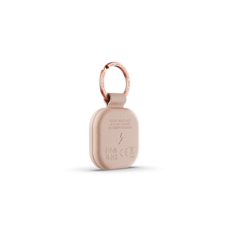 Satechi FindAll brelok ze skóry wegańskiej z lokalizatorem Apple Find My (desert rose)
