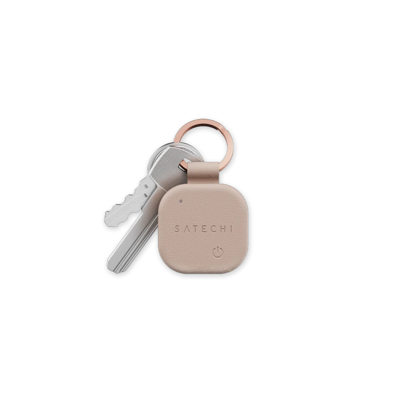 Satechi FindAll brelok ze skóry wegańskiej z lokalizatorem Apple Find My (desert rose)