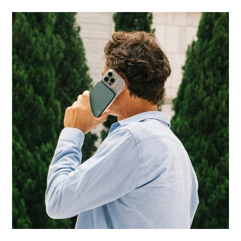 Native Union (Re)Classic Qi2 Power Bank - magnetyczny powerbank 5000 mAh kompatybilny z MagSafe i Qi2, kabel USB-C - USB-C 15 cm