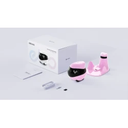 EnaBot EBO AIR 2 domowy, mobilny robot monitorujący kamera rozrywka audio (różowy)