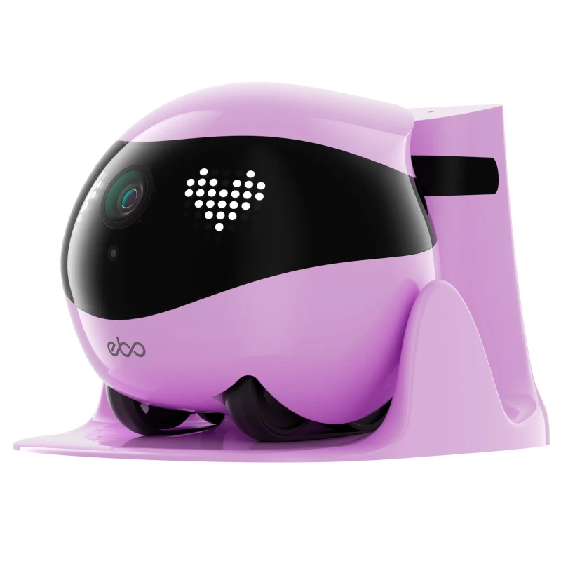 EnaBot EBO AIR 2 domowy, mobilny robot monitorujący kamera rozrywka audio (różowy)