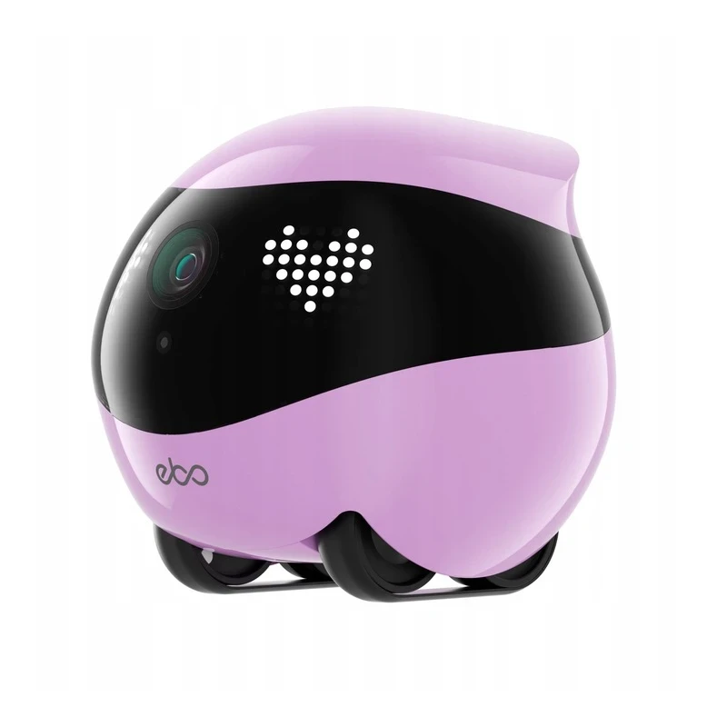 EnaBot EBO AIR 2 domowy, mobilny robot monitorujący kamera rozrywka audio (różowy)