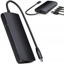 Satechi Multiport aluminioway Adapter 8K USB-C, HDMI, SD UHS-II, Ethernet