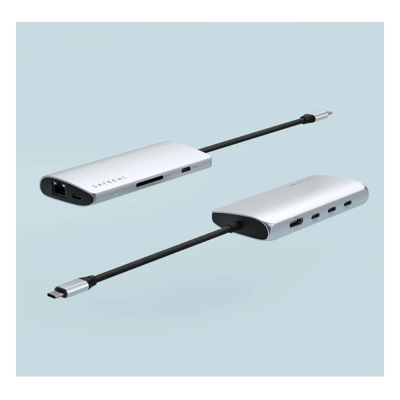 Satechi USB-C Multiport Adapter 8K - adapter USB-C (USB-C, HDMI, 3x USB 3.2 Gen 2 10Gbps, 1x USB 3.2 Gen 1 5Gbps, czytnik kart S