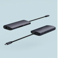 Satechi Multiport aluminioway Adapter 8K USB-C, HDMI, SD UHS-II, Ethernet