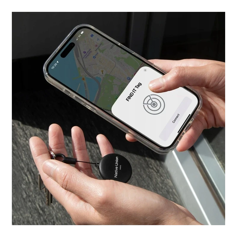 Native Union Findit Tag lokalizator kompatybilny z Apple Find My AirTag (black)