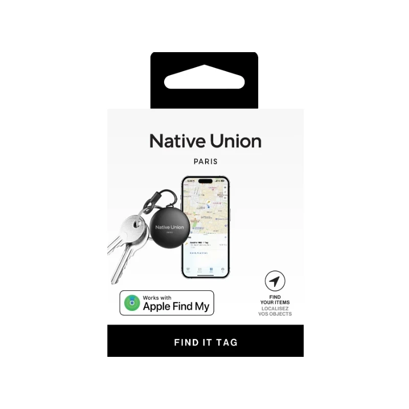 Native Union Findit Tag lokalizator kompatybilny z Apple Find My AirTag (black)